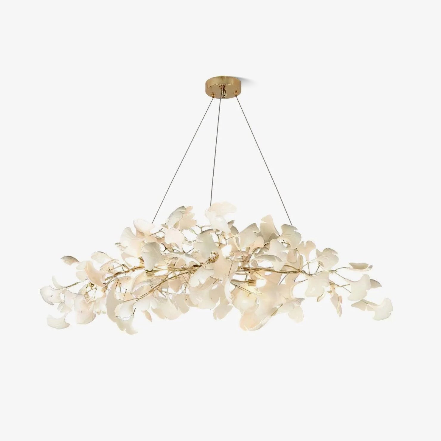Olivia Lámpara de Araña Gingko Art Decó Inclinada Hacia Abajo — imagen 36 | Aura Lighting