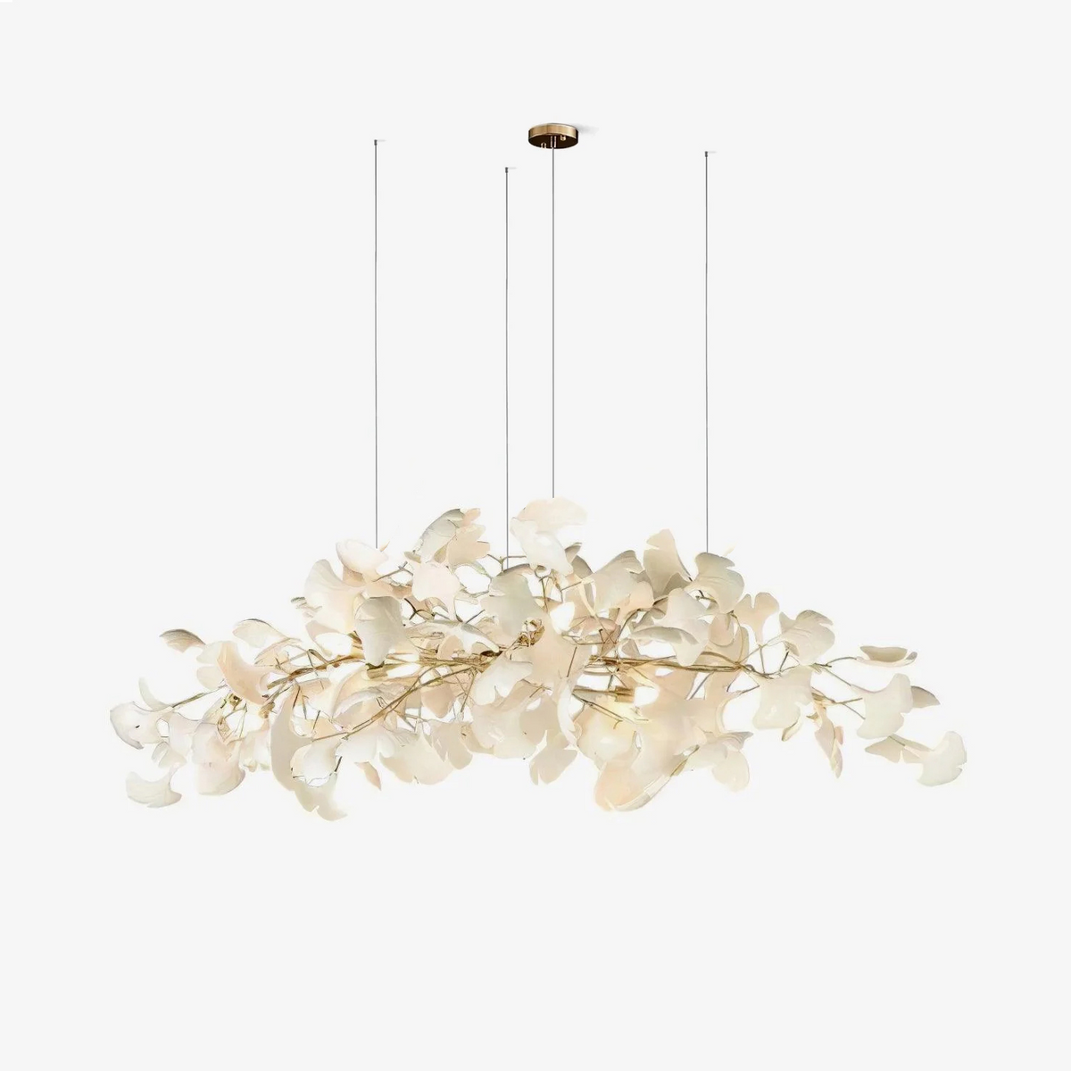 Olivia Lámpara de Araña Gingko Art Decó Inclinada Hacia Abajo — imagen 38 | Aura Lighting
