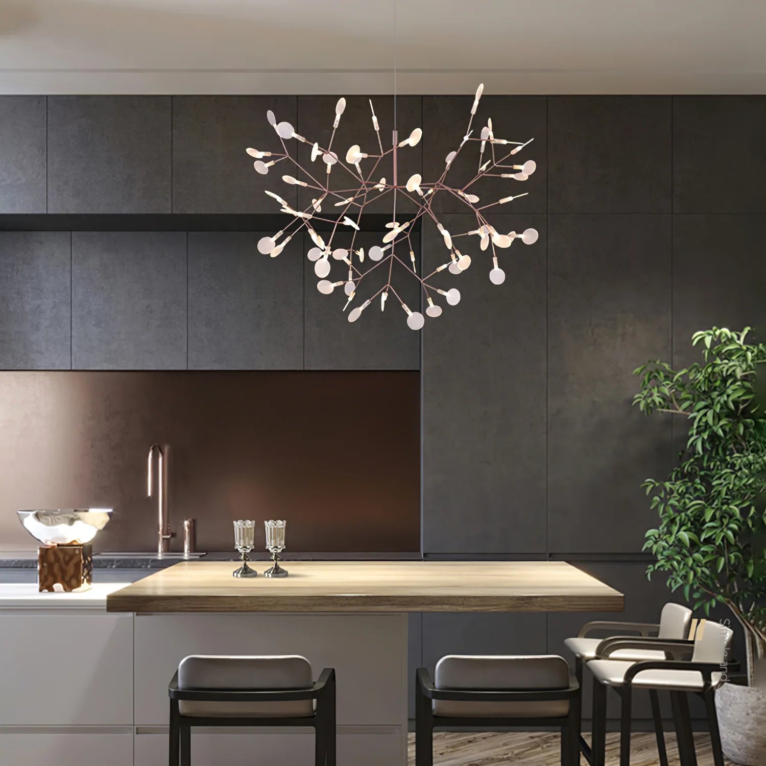 Olivia Lámpara de Araña Única Estilo Sputnik Art Decó Luciérnaga — imagen 5 | Aura Lighting