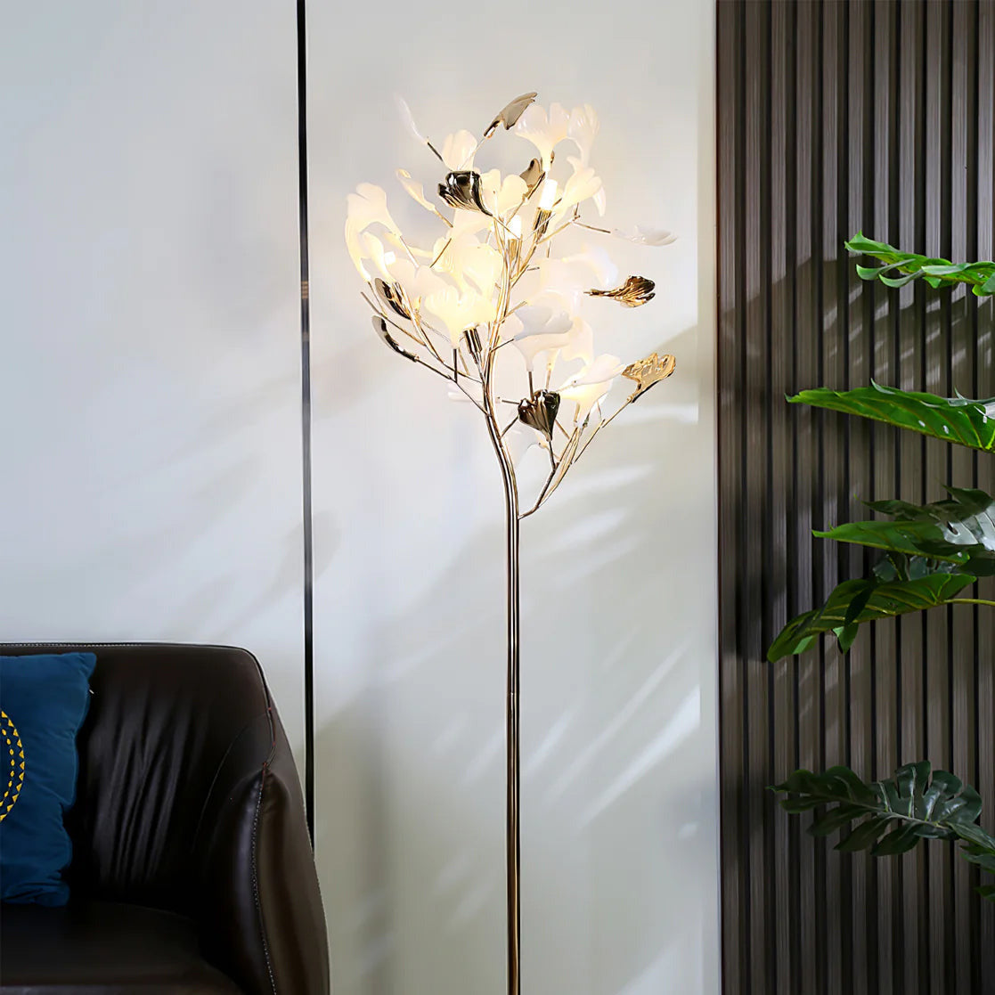 Olivia Lámpara de Pie de Cerámica Ginkgo — imagen 13 | Aura Lighting