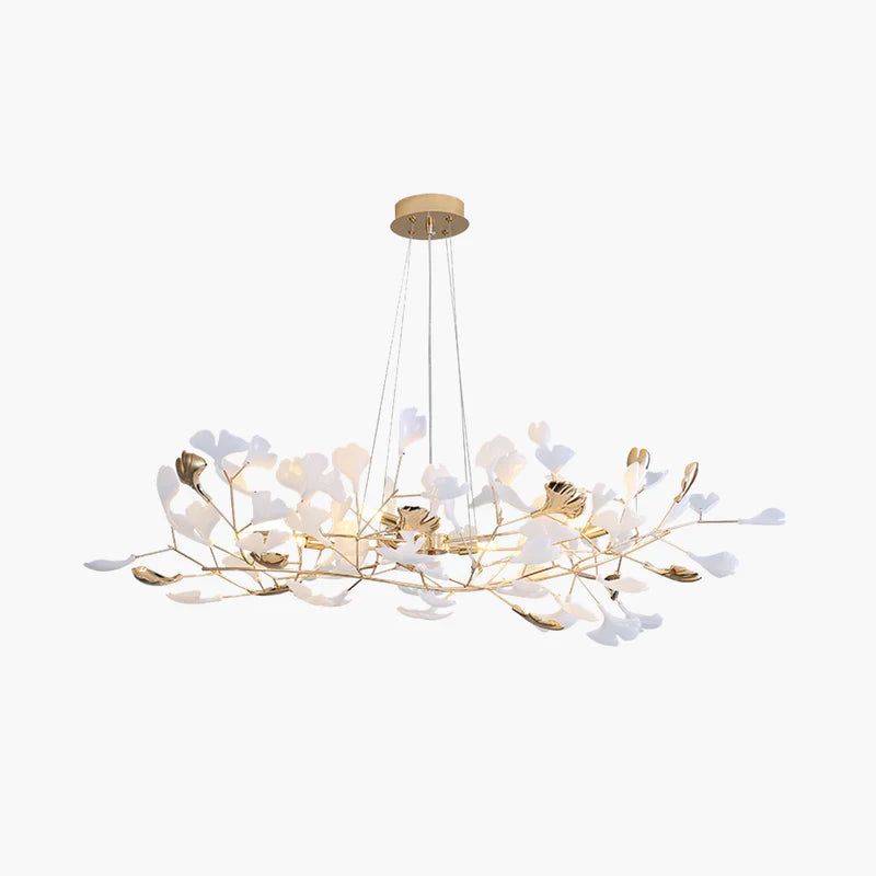 Olivia Moderna de Cerámica/Metal Lámpara de Araña con Forma de Pétalo — imagen 1 | Aura Lighting