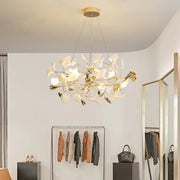 Olivia Moderna de Cerámica/Metal Lámpara de Araña con Forma de Pétalo — imagen 12 | Aura Lighting