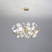 Olivia Moderna de Cerámica/Metal Lámpara de Araña con Forma de Pétalo — imagen 2 | Aura Lighting