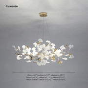 Olivia Moderna de Cerámica/Metal Lámpara de Araña con Forma de Pétalo — imagen 4 | Aura Lighting