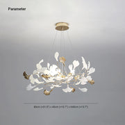 Olivia Moderna de Cerámica/Metal Lámpara de Araña con Forma de Pétalo — imagen 5 | Aura Lighting