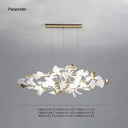 Olivia Moderna de Cerámica/Metal Lámpara de Araña con Forma de Pétalo — imagen 6 | Aura Lighting