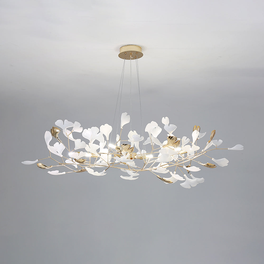 Olivia Moderna de Cerámica/Metal Lámpara de Araña con Forma de Pétalo — imagen 7 | Aura Lighting
