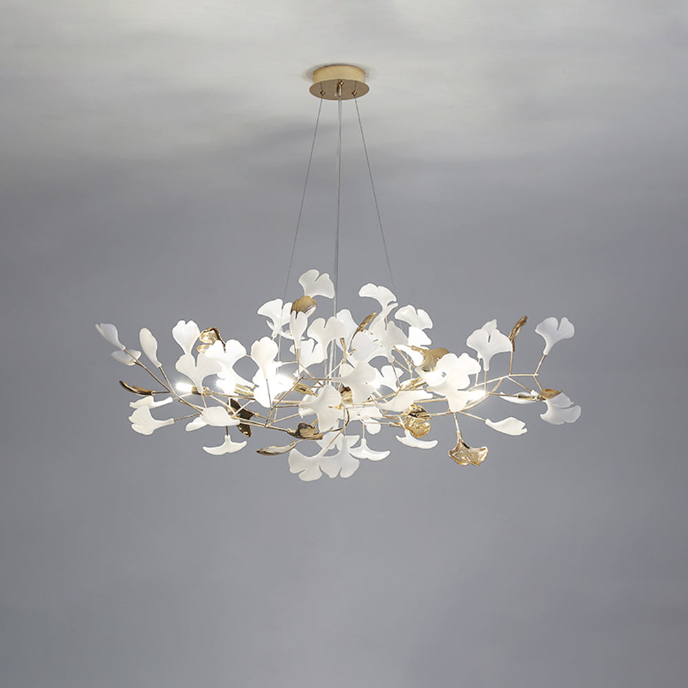 Olivia Moderna de Cerámica/Metal Lámpara de Araña con Forma de Pétalo — imagen 8 | Aura Lighting