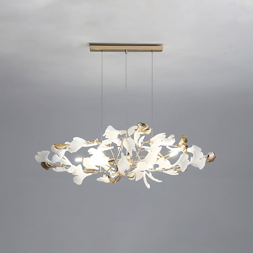 Olivia Moderna de Cerámica/Metal Lámpara de Araña con Forma de Pétalo — imagen 9 | Aura Lighting