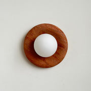 Orli Modern Minimalist Travertine Sconce Wall Lamp - Lamp Copper