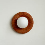 Orli Modern Minimalist Travertine Sconce Wall Lamp - Lamp Copper