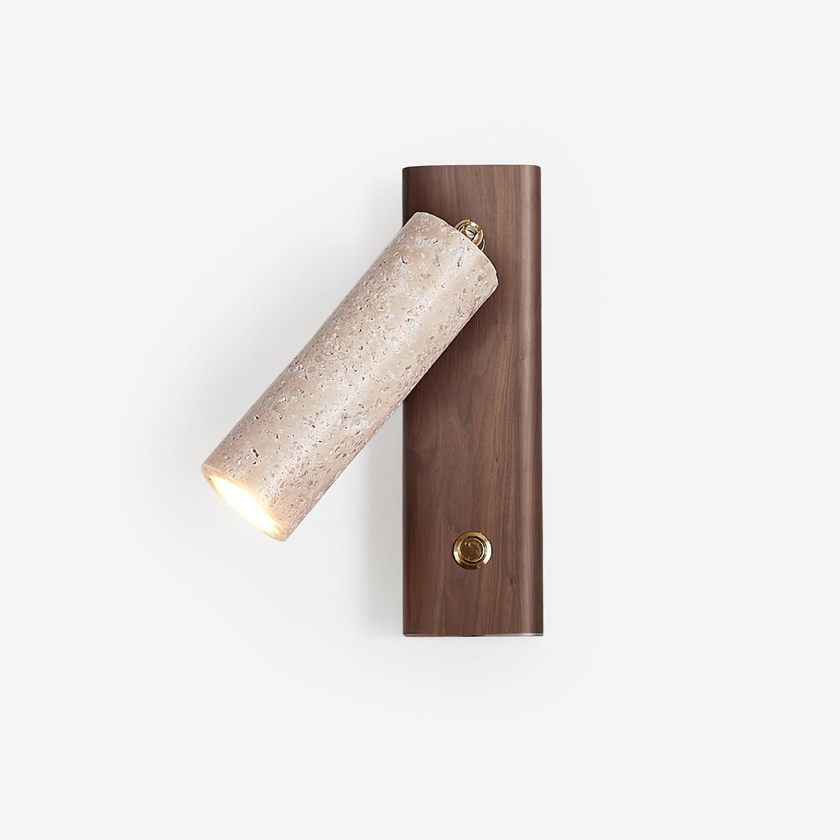 Ornoria Cylindrical Travertine Wall Light SpotLight - Aura Lighting