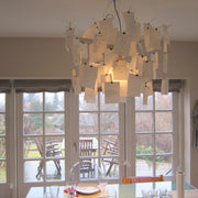 Ortheen Individual Creativity Paper Metal Chandelier - Lamp Copper