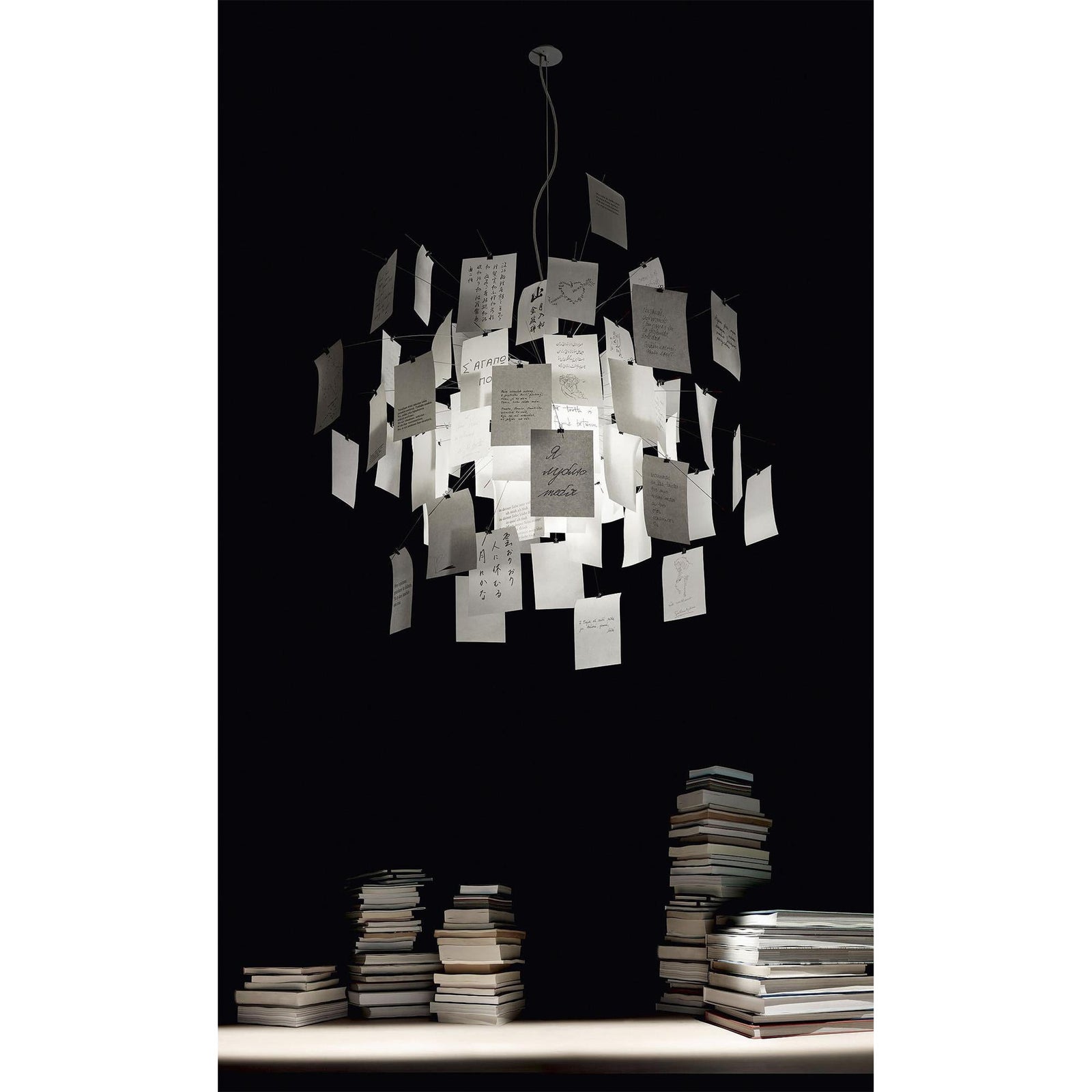 Ortheen Individual Creativity Paper Metal Chandelier - Lamp Copper