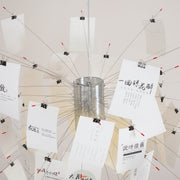 Ortheen Individual Creativity Paper Metal Chandelier - Lamp Copper