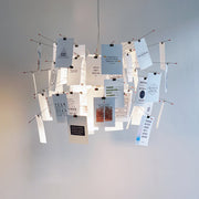 Ortheen Individual Creativity Paper Metal Chandelier - Lamp Copper
