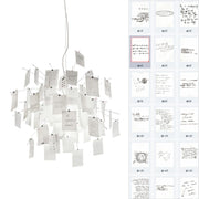 Ortheen Individual Creativity Paper Metal Chandelier - Lamp Copper