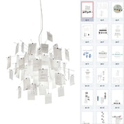 Ortheen Individual Creativity Paper Metal Chandelier - Lamp Copper