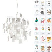 Ortheen Individual Creativity Paper Metal Chandelier - Lamp Copper
