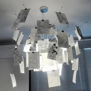 Ortheen Individual Creativity Paper Metal Chandelier - Lamp Copper