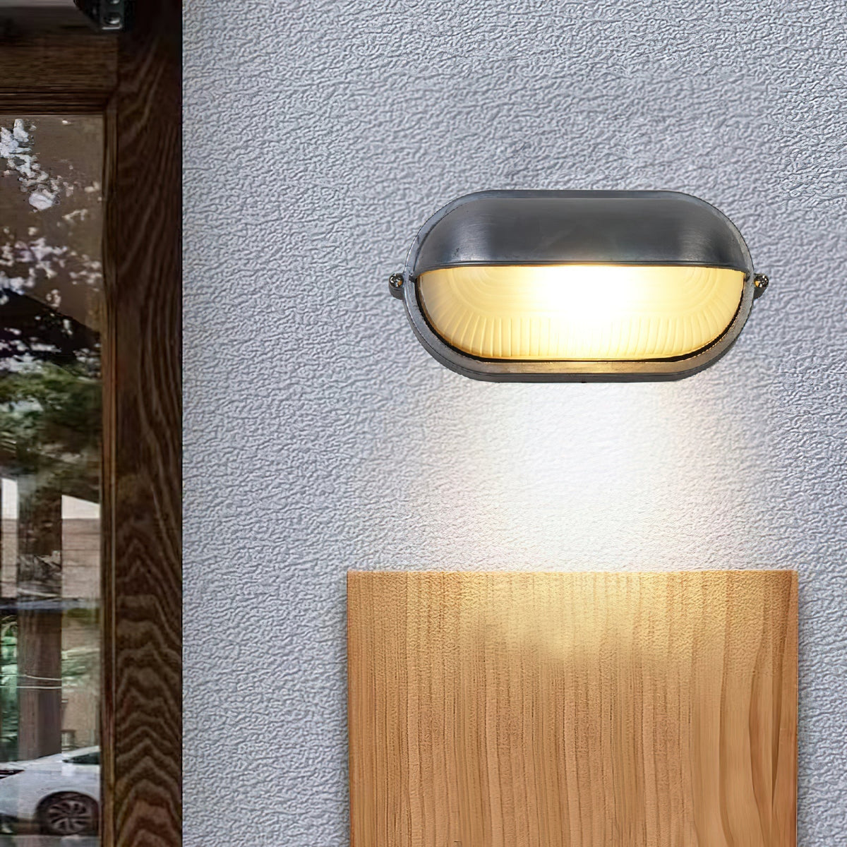 Ray Lámpara de Pared Exterior Impermeable Redonda/Elíptica — imagen 25 | Aura Lighting
