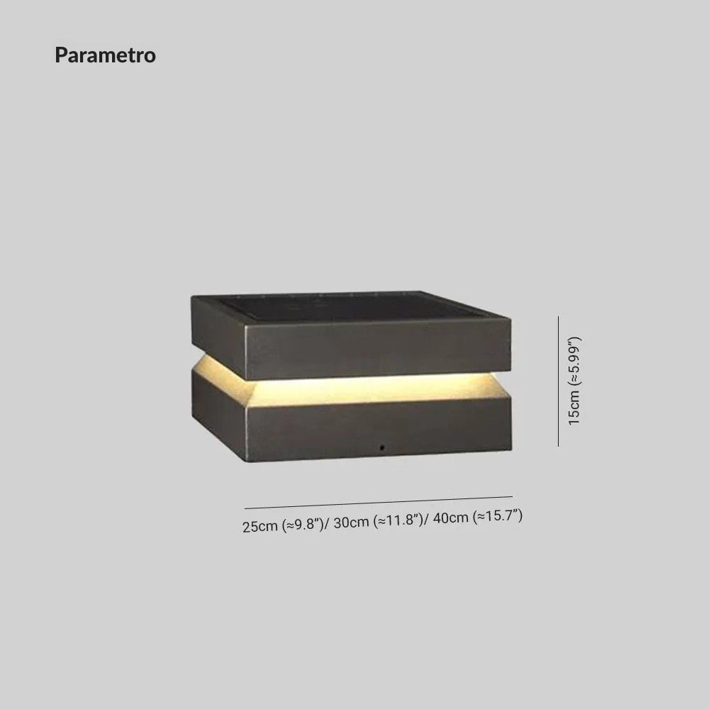 Ray Lámparas Solares de Exterior Metálicas Cóncavas — imagen 4 | Aura Lighting
