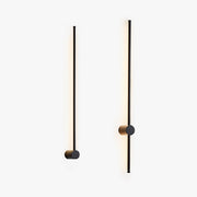 Ray Minimalista Lineal Metal Aplique de Pared Interior Negro — imagen 1 | Aura Lighting