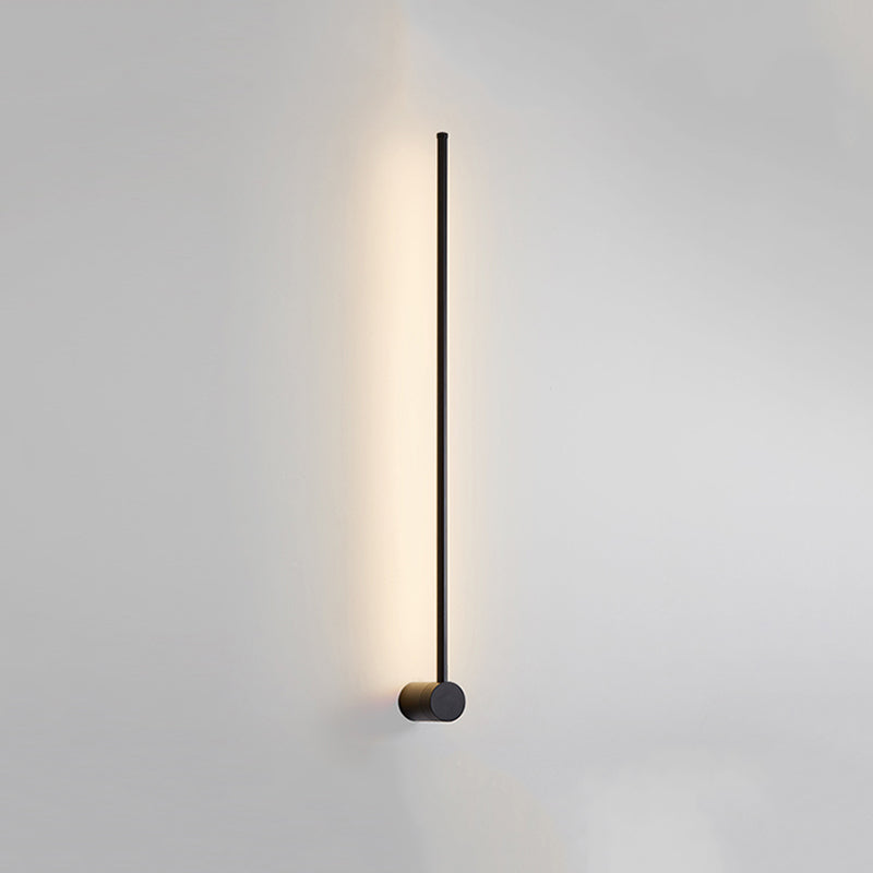 Ray Minimalista Lineal Metal Aplique de Pared Interior Negro — imagen 10 | Aura Lighting