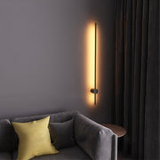 Ray Minimalista Lineal Metal Aplique de Pared Interior Negro — imagen 12 | Aura Lighting