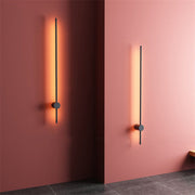 Ray Minimalista Lineal Metal Aplique de Pared Interior Negro — imagen 19 | Aura Lighting