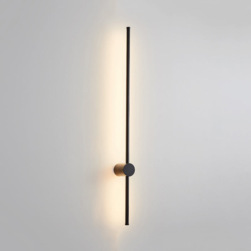 Ray Minimalista Lineal Metal Aplique de Pared Interior Negro — imagen 6 | Aura Lighting