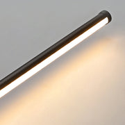 Ray Minimalista Lineal Metal Aplique de Pared Interior Negro — imagen 8 | Aura Lighting