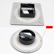 Ray Minimalista Moderno Redondo/Cuadrado Metal LED Aplique de Pared — imagen 16 | Aura Lighting