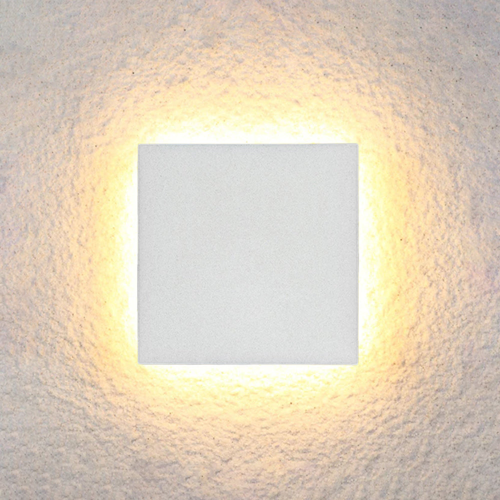 Ray Minimalista Moderno Redondo/Cuadrado Metal LED Aplique de Pared — imagen 18 | Aura Lighting
