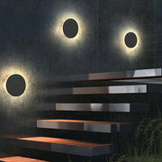 Ray Minimalista Moderno Redondo/Cuadrado Metal LED Aplique de Pared — imagen 2 | Aura Lighting