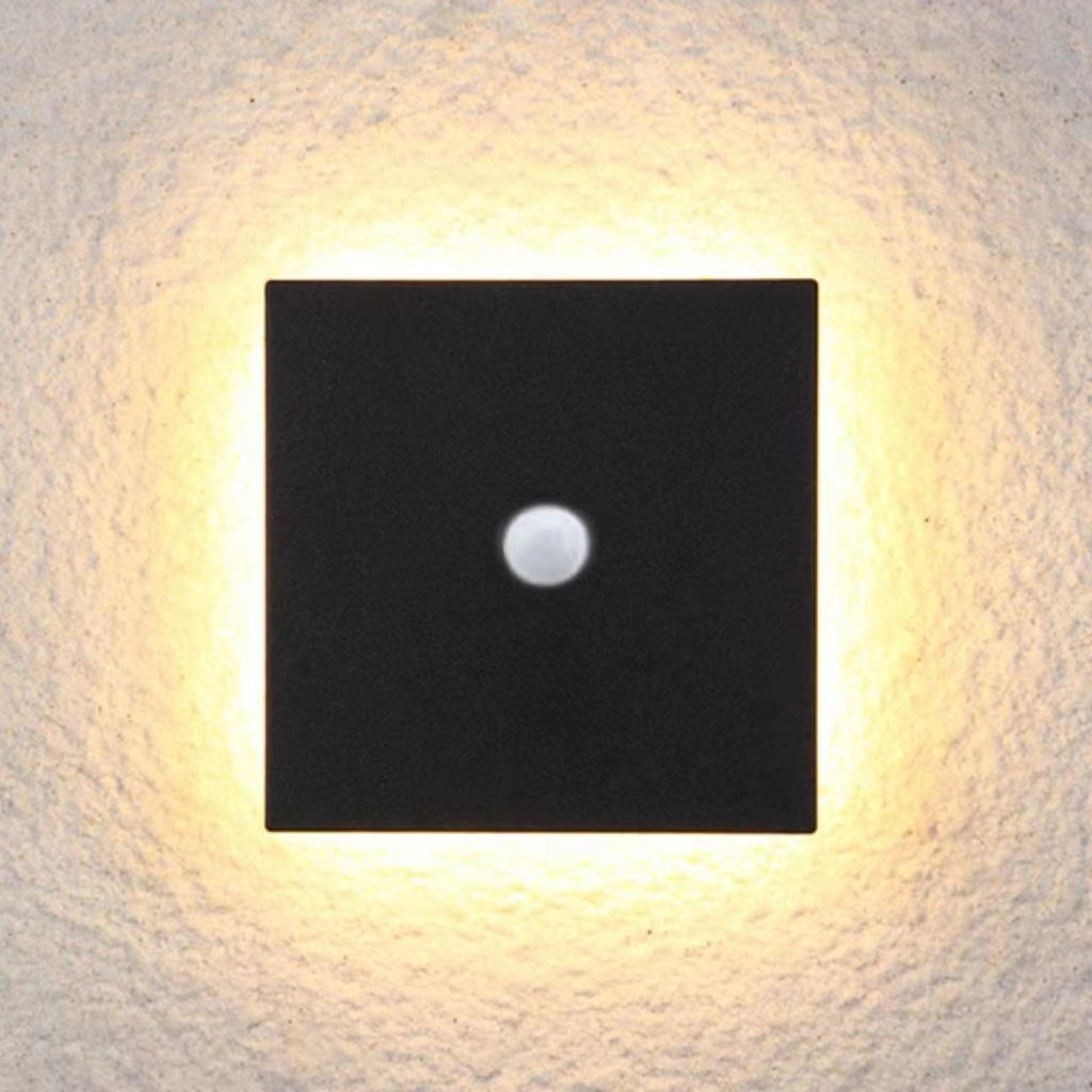 Ray Minimalista Moderno Redondo/Cuadrado Metal LED Aplique de Pared — imagen 23 | Aura Lighting