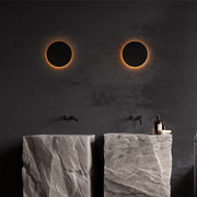 Ray Minimalista Moderno Redondo/Cuadrado Metal LED Aplique de Pared — imagen 3 | Aura Lighting