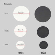 Ray Minimalista Moderno Redondo/Cuadrado Metal LED Aplique de Pared — imagen 4 | Aura Lighting