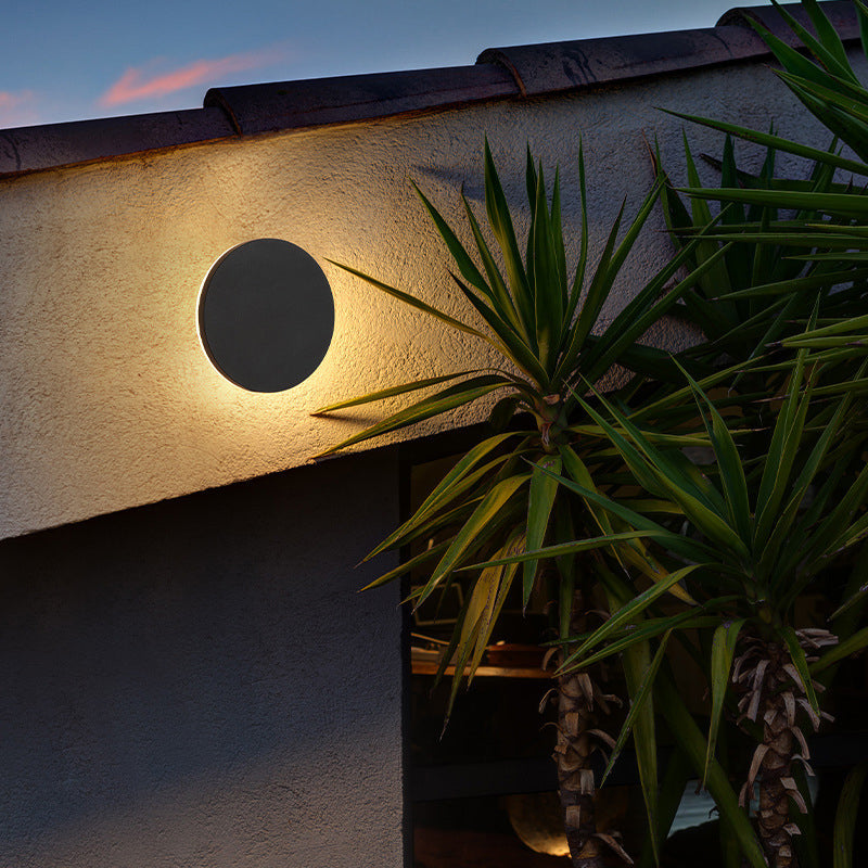 Ray Minimalista Moderno Redondo/Cuadrado Metal LED Aplique de Pared — imagen 5 | Aura Lighting