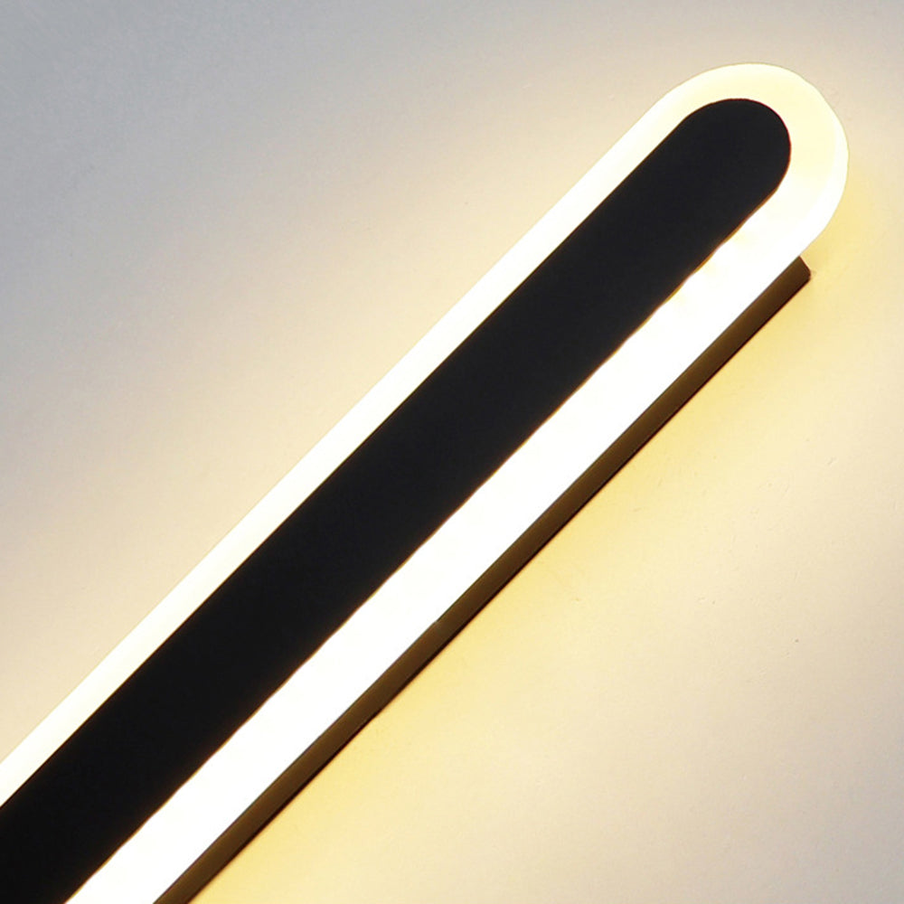 Ray Minimalista Ovalado Lineal Aplique de Pared Exterior — imagen 8 | Aura Lighting