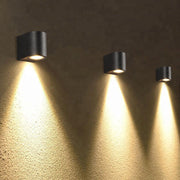 Ray Minimalista Rectangular Metal/Vidrio Aplique de Pared Negro — imagen 14 | Aura Lighting