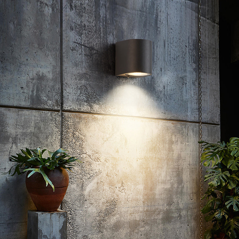 Ray Minimalista Rectangular Metal/Vidrio Aplique de Pared Negro — imagen 20 | Aura Lighting