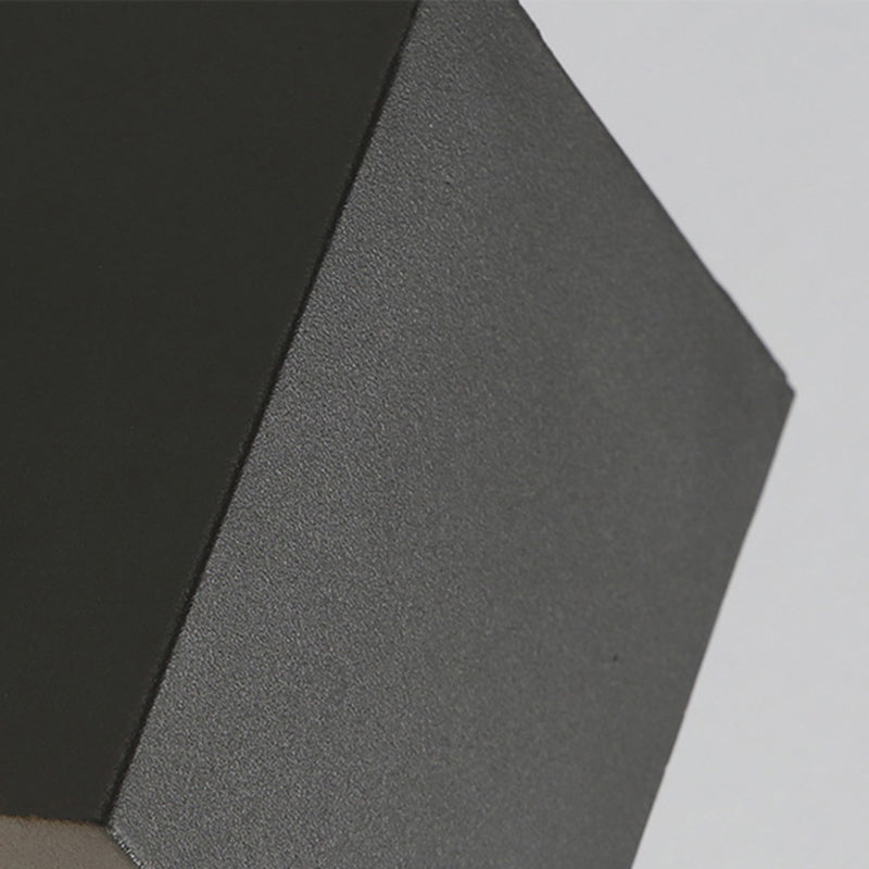 Ray Minimalista Rectangular Metal/Vidrio Aplique de Pared Negro — imagen 21 | Aura Lighting