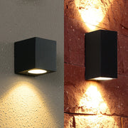 Ray Minimalista Rectangular Metal/Vidrio Aplique de Pared Negro — imagen 24 | Aura Lighting