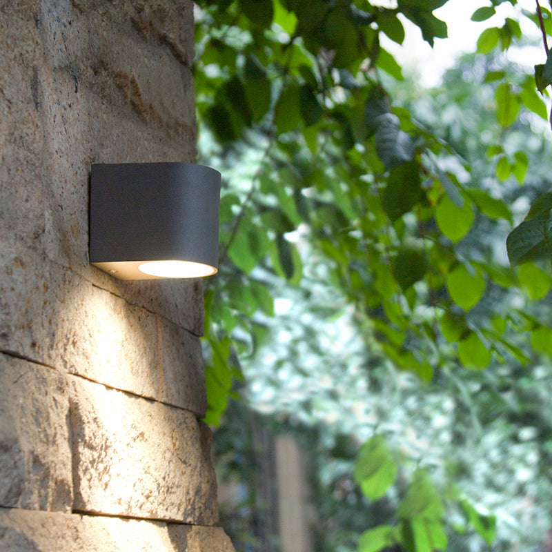 Ray Minimalista Rectangular Metal/Vidrio Aplique de Pared Negro — imagen 2 | Aura Lighting
