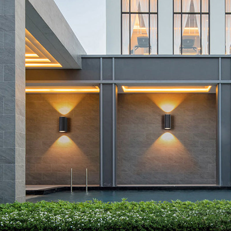 Ray Minimalista Rectangular Metal/Vidrio Aplique de Pared Negro — imagen 3 | Aura Lighting