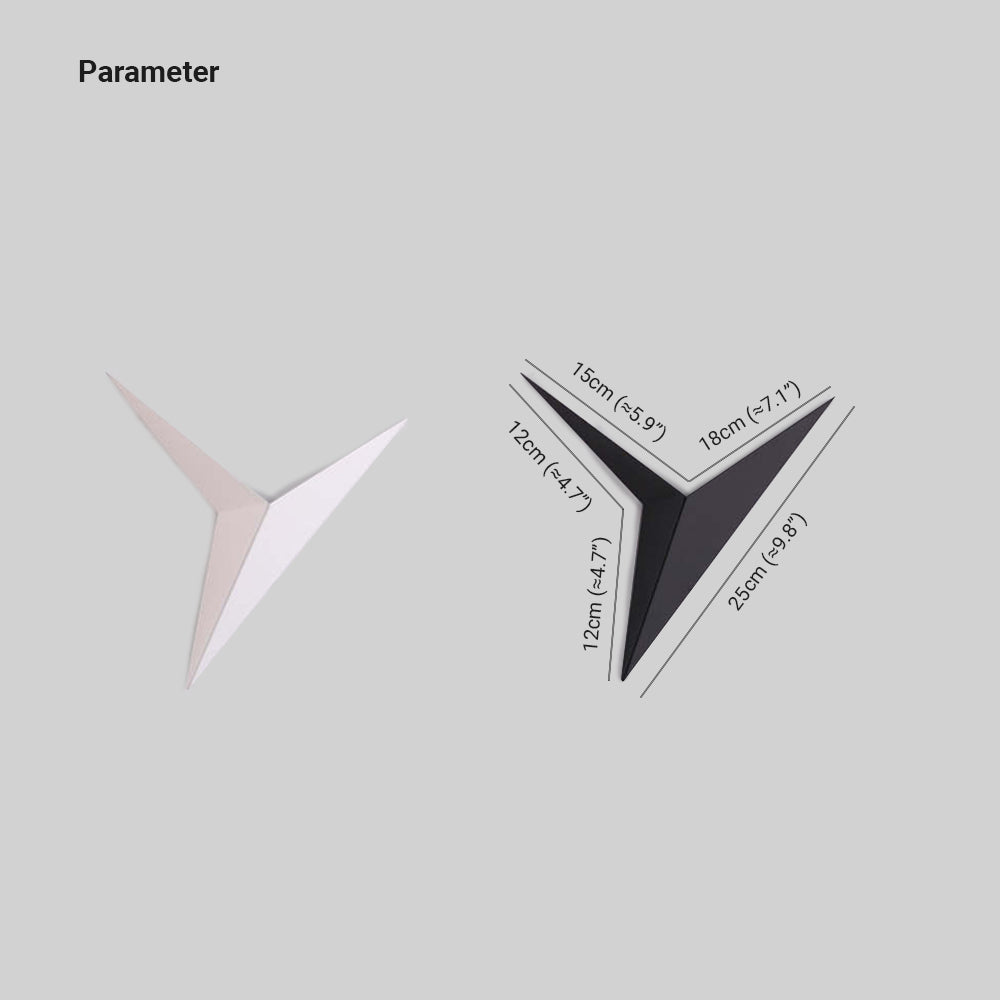 Ray Minimalita Triángulo LED Aplique de Pared — imagen 4 | Aura Lighting