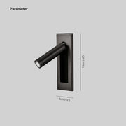 Ray Moderno LED Linterna de Pared Negro/Plata/Oro/Níquel Salón/Dormitorio Metal 15CM Largo — imagen 4 | Aura Lighting
