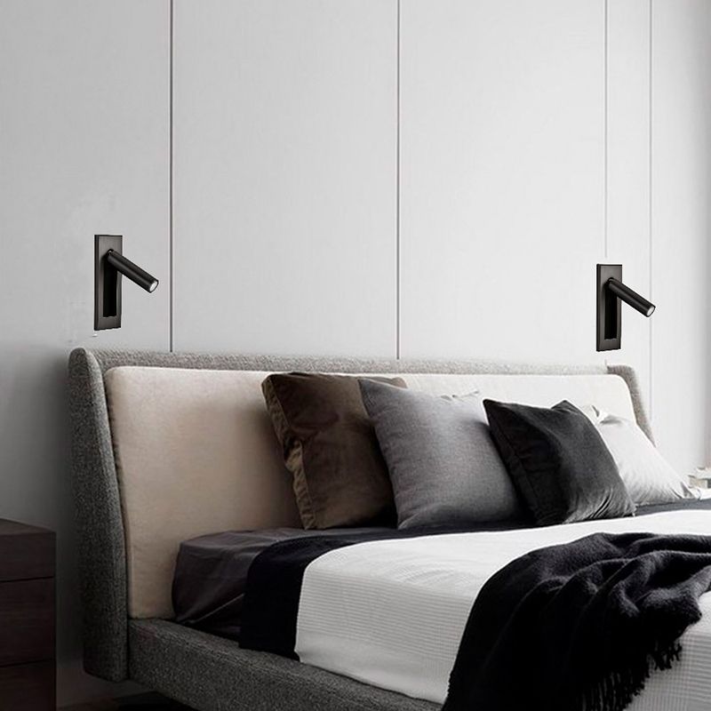 Ray Moderno LED Linterna de Pared Negro/Plata/Oro/Níquel Salón/Dormitorio Metal 15CM Largo — imagen 8 | Aura Lighting