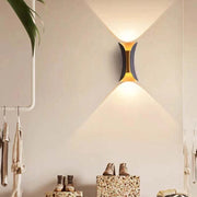 Ray Moderna Foco Metal Aplique de Pared Exterior Blanca/Negra — imagen 10 | Aura Lighting